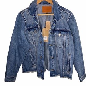 LUCKY BRAND THE TOMBOY TRUCKER DENIM JEAN JACKET X